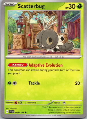 Scatterbug 008/198 [SV01: Scarlet & Violet Base Set]