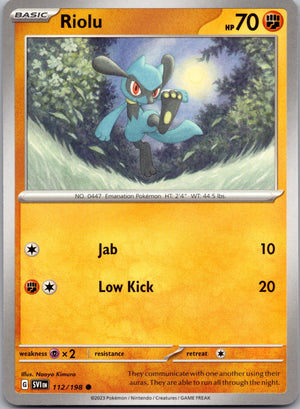 Riolu - 112/198 [SV01: Scarlet & Violet Base Set]