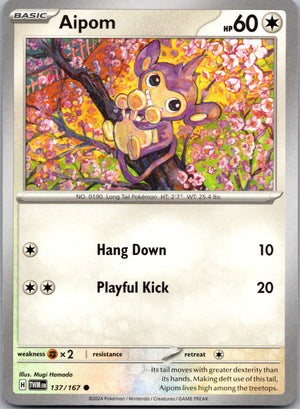 Aipom 137/167 [SV06: Twilight Masquerade]