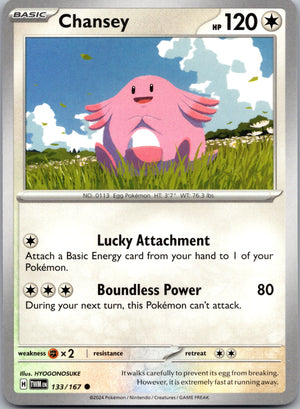 Chansey 133/167 [SV06: Twilight Masquerade]