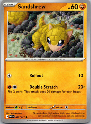 Sandshrew 097/167 [SV06: Twilight Masquerade]
