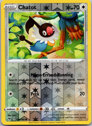 Chatot 139/185 [SWSH04: Vivid Voltage]
