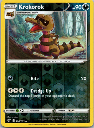 Krokorok 108/185 [SWSH04: Vivid Voltage]