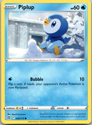 Piplup 035/172 [SWSH09: Brilliant Stars]